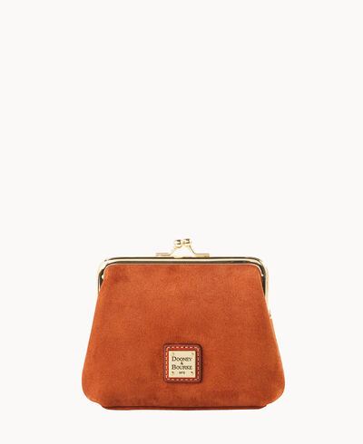 Suede Large Framed Purse