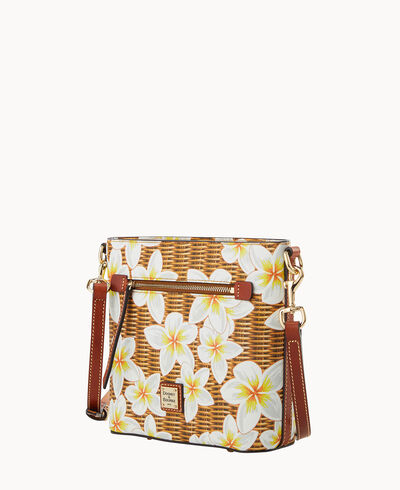 Plumeria Small Zip Crossbody