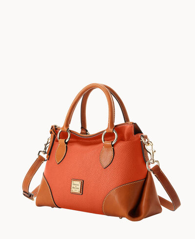 Pebble with Florentine Trim Satchel 30
