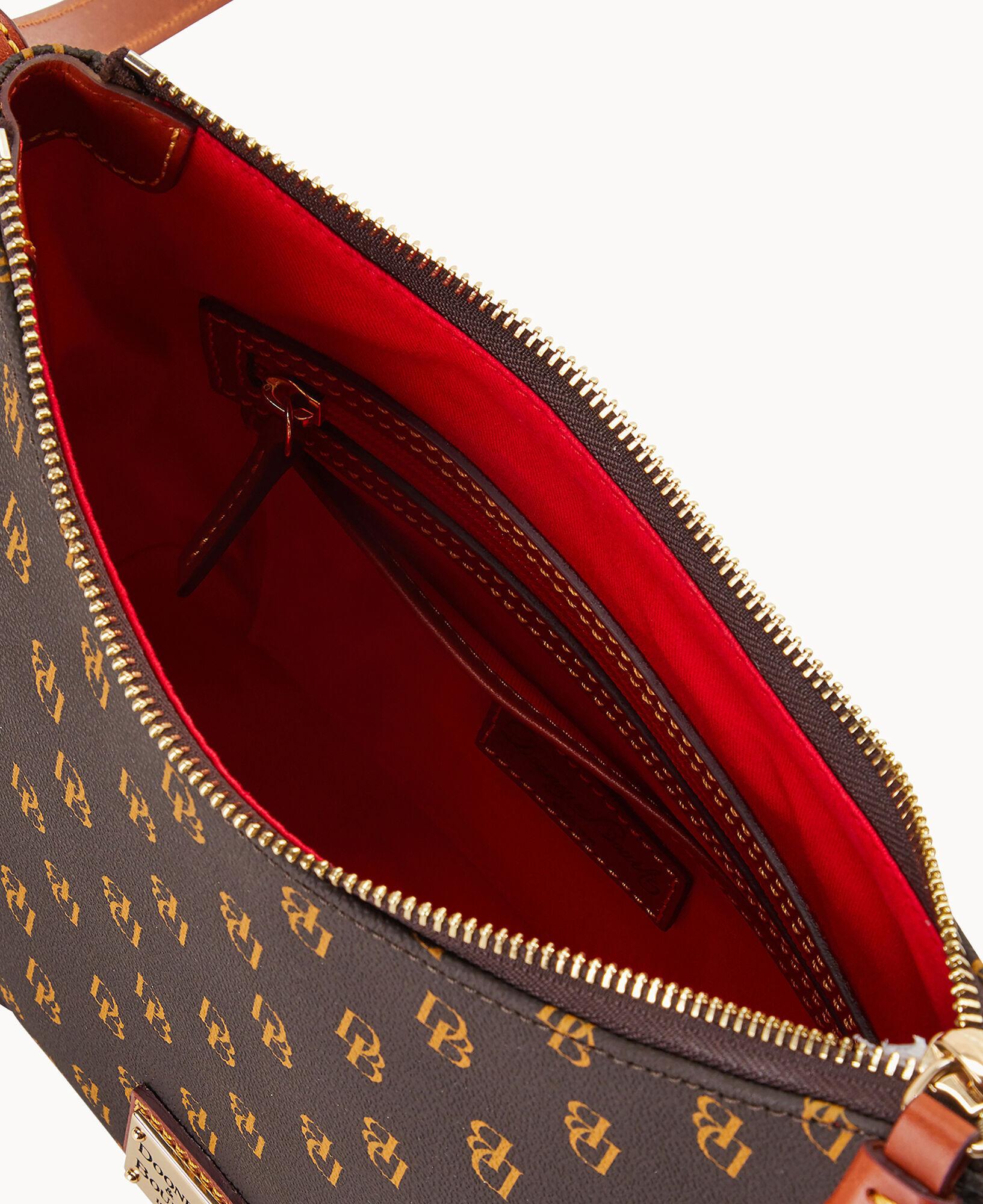 Dooney Bourke Gretta Crossbody Hobo Shoulder Bag in Brown Tmoro
