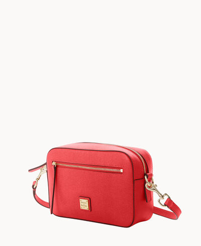 Saffiano Camera Zip Crossbody