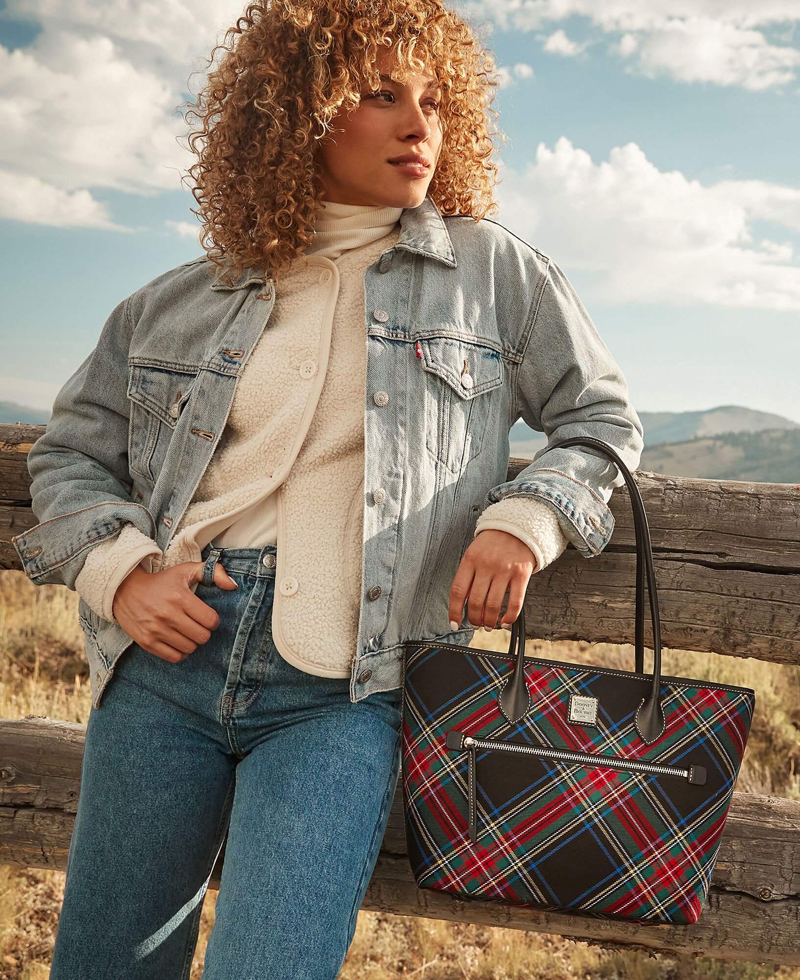 Dooney bourke plaid handbags online