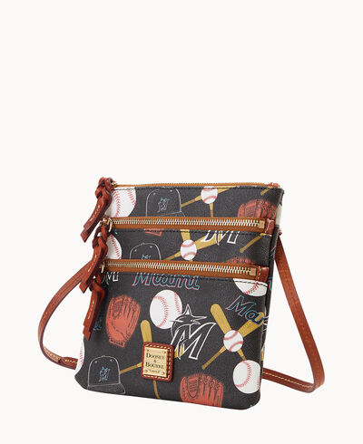 MLB Marlins North South Triple Zip Crossbody