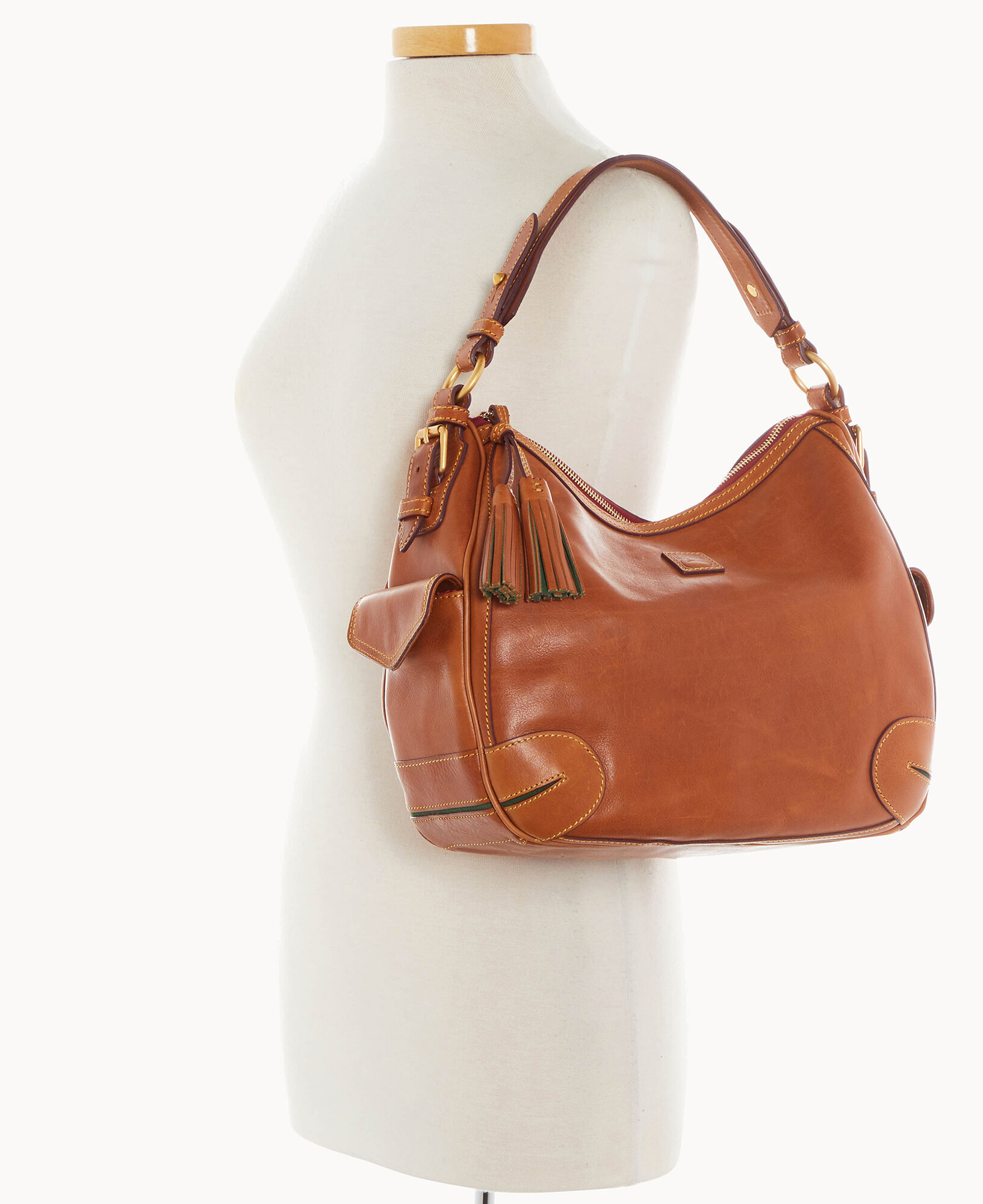 Dooney and bourke side pocket satchel top