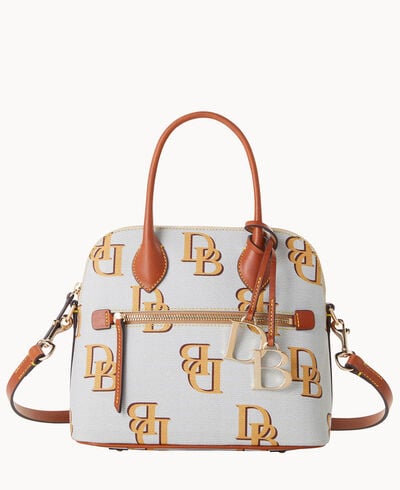 Monogram Domed Satchel