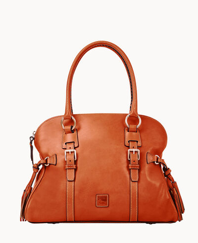 Florentine Domed Buckle Satchel