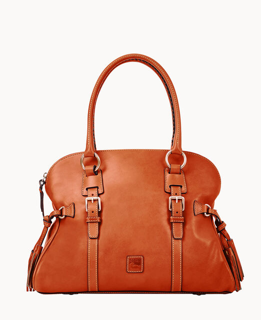 Florentine Domed Buckle Satchel