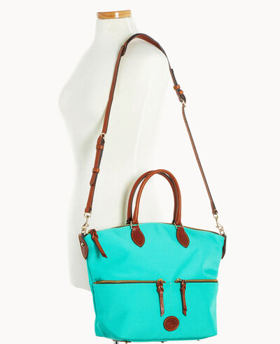 Nylon Large Pocket Satchel