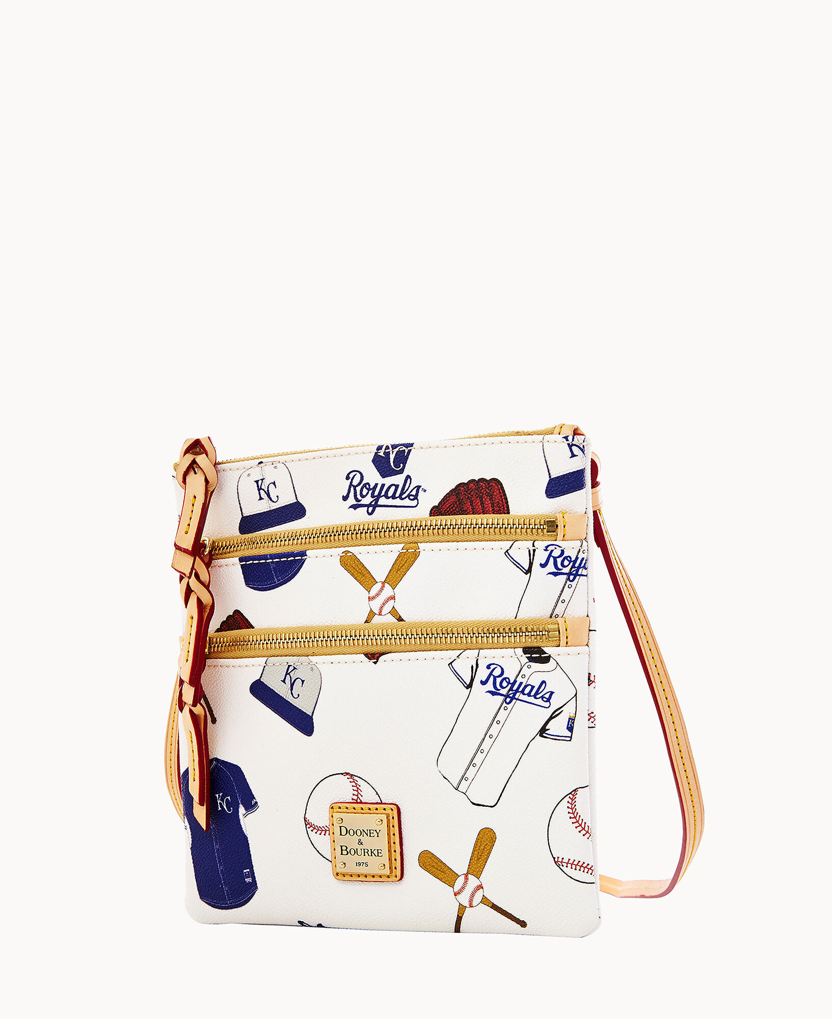 Dooney Bourke MLB Royals Triple Zip Crossbody