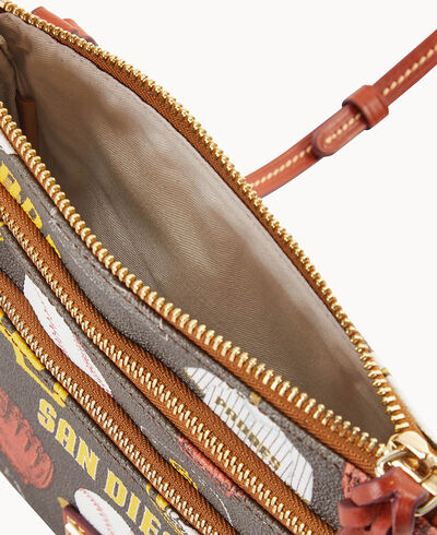 MLB Padres Triple Zip Crossbody