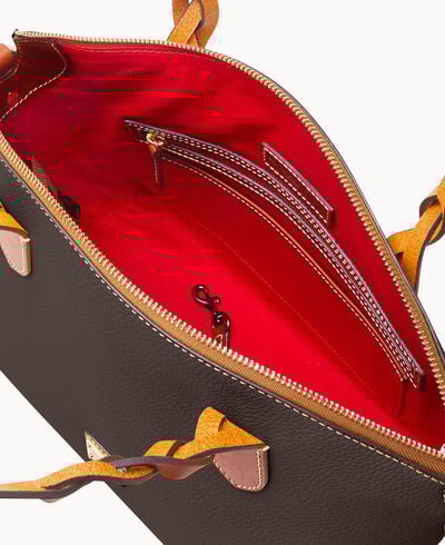 Pebble Grain Celeste Satchel