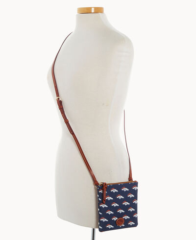 NFL Broncos Small North South Top Zip Crossbody
