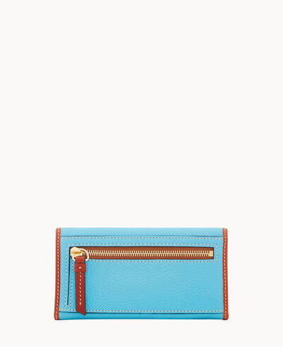 Pebble Grain Continental Clutch