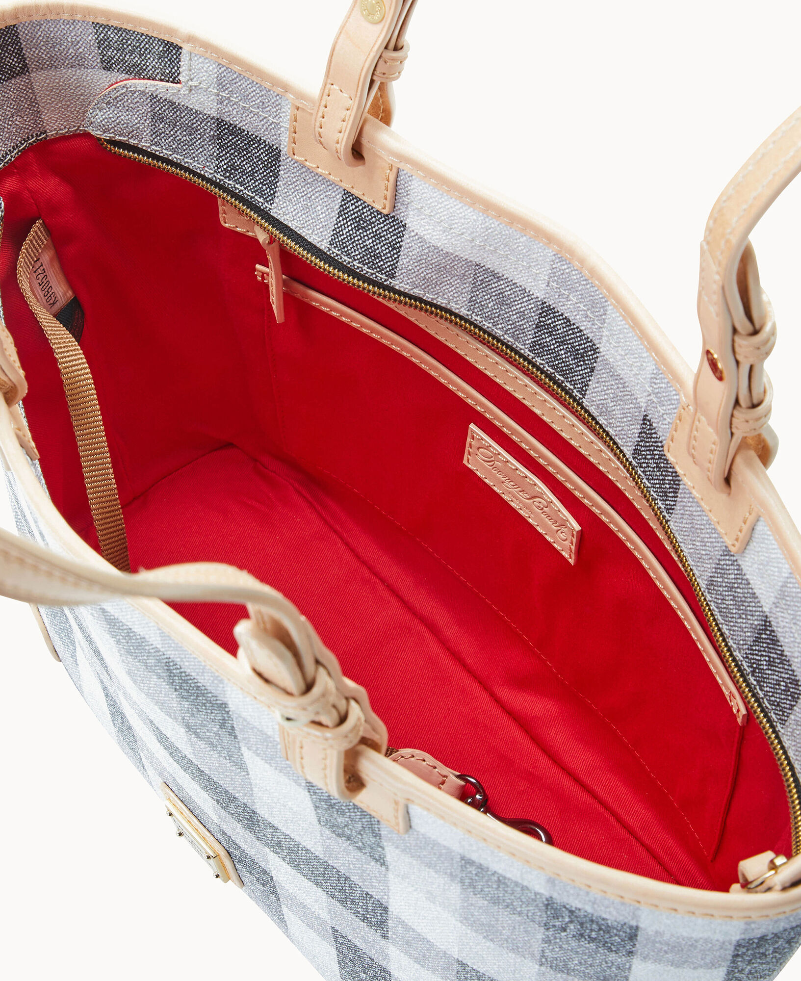 Dooney Bourke Quadretto Check Small Leisure Shopper