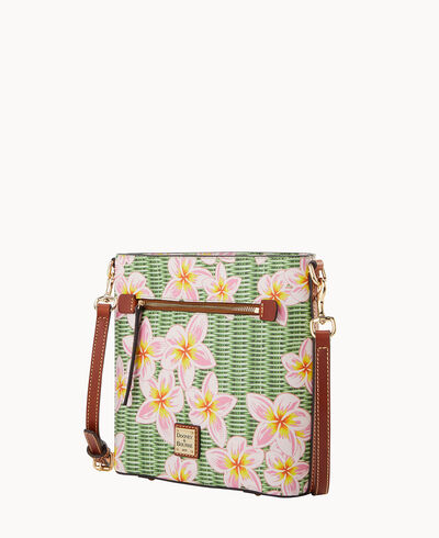 Plumeria Zip Crossbody