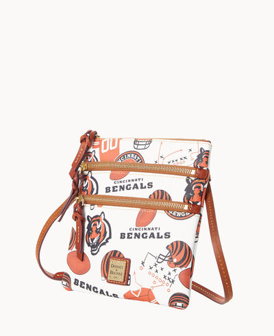 NFL Bengals North South Triple Zip Crossbody