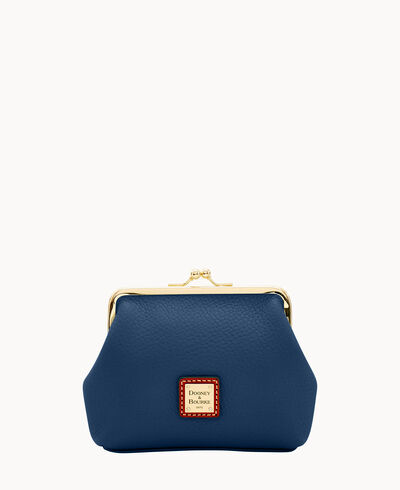 Pebble Grain Large Frame Purse