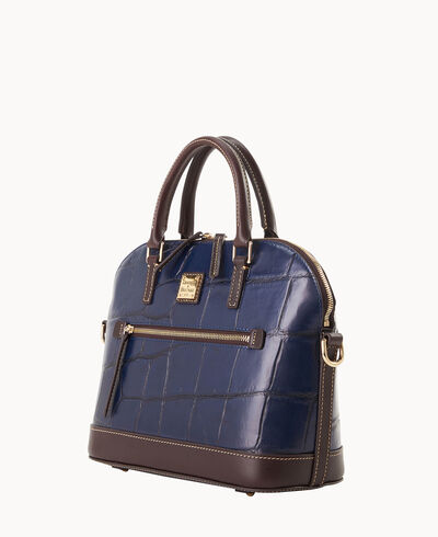 Denison Domed Zip Satchel