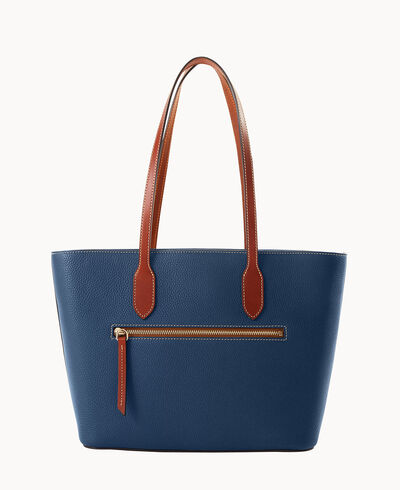 Pebble Grain Tote With Medium Wristlet