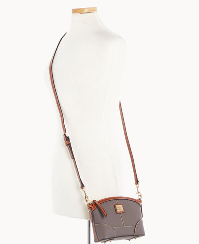 Pebble Grain Mini Domed Crossbody