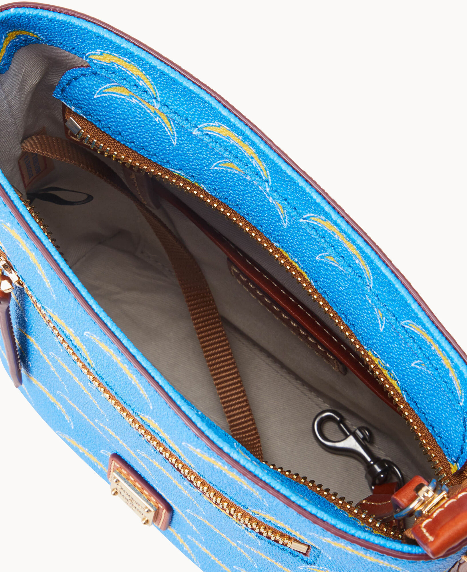 Dooney Bourke NFL Chargers Small Zip Crossbody