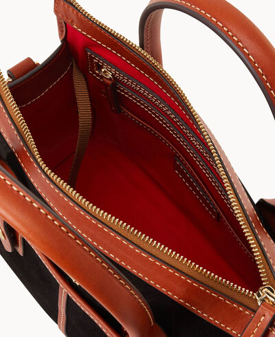 Suede Small Satchel