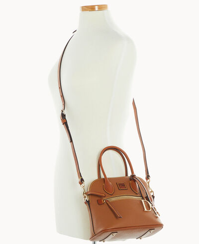 Pebble Grain Small Domed Satchel