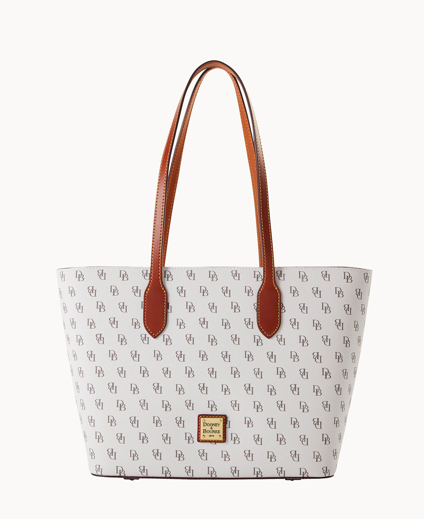 Dooney and bourke white tote new arrivals