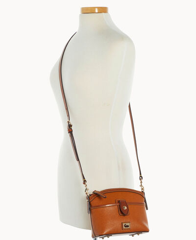 Camden Saffiano Domed Pocket Crossbody