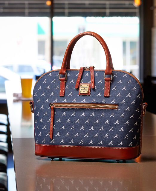 MLB Braves Domed Zip Satchel