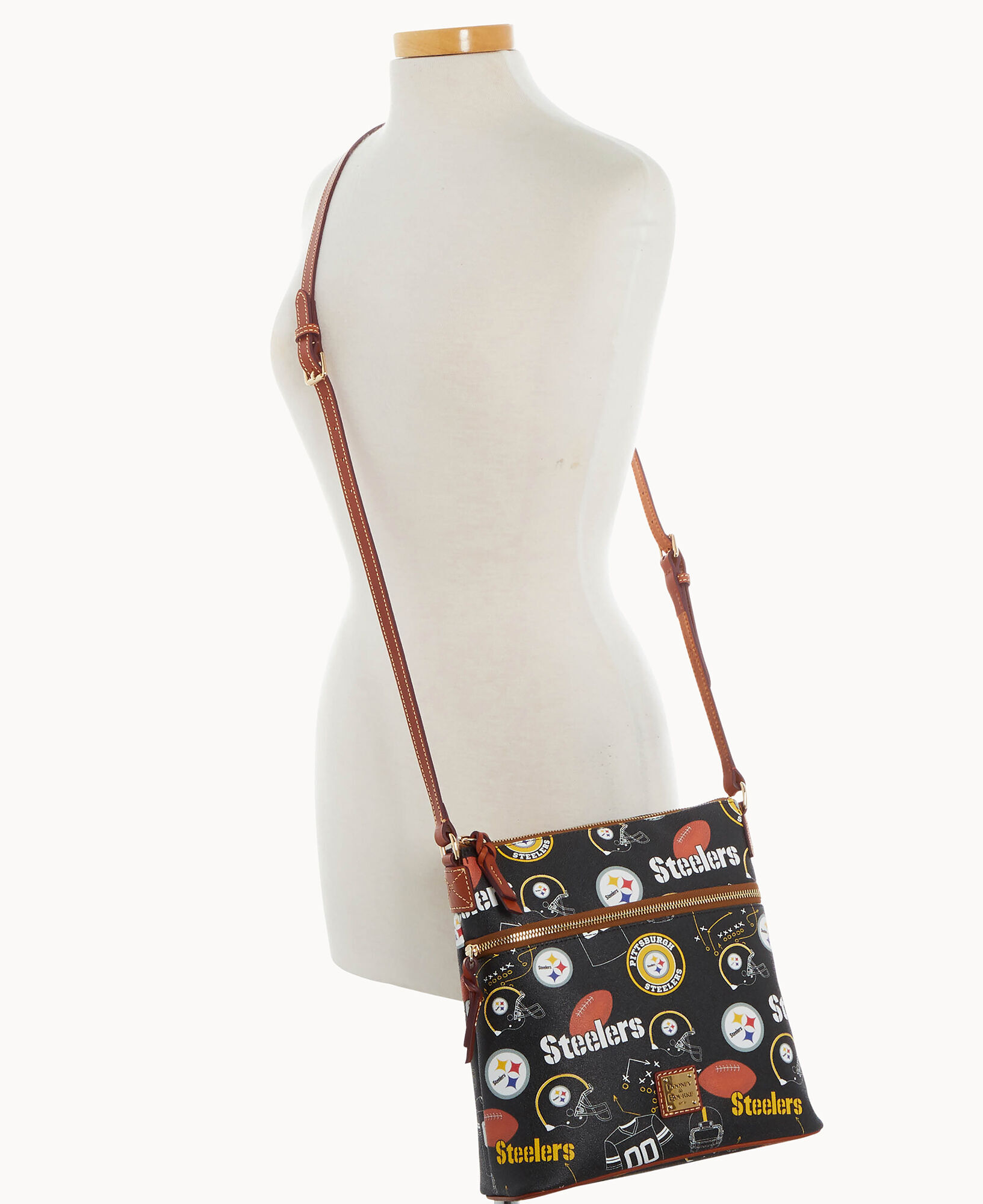 Steelers crossbody purse top