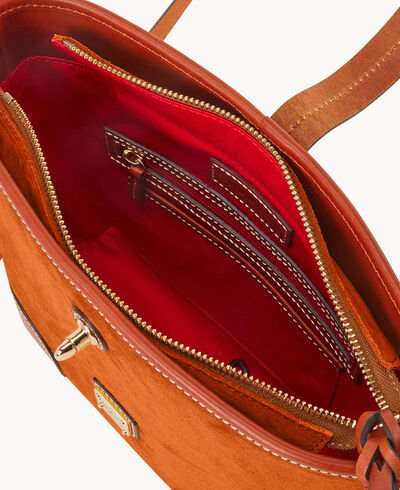 Suede Crossbody Bucket