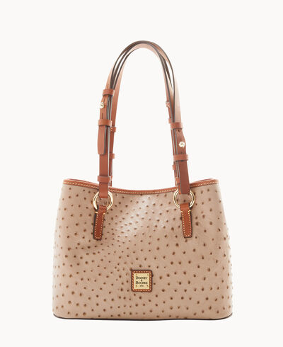 Ostrich Small Briana with Pouch