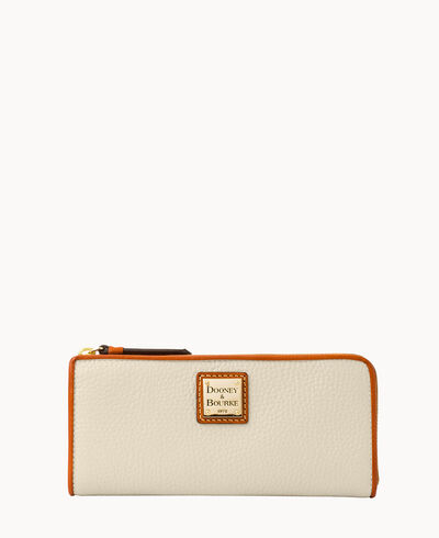 Pebble Grain Zip Clutch
