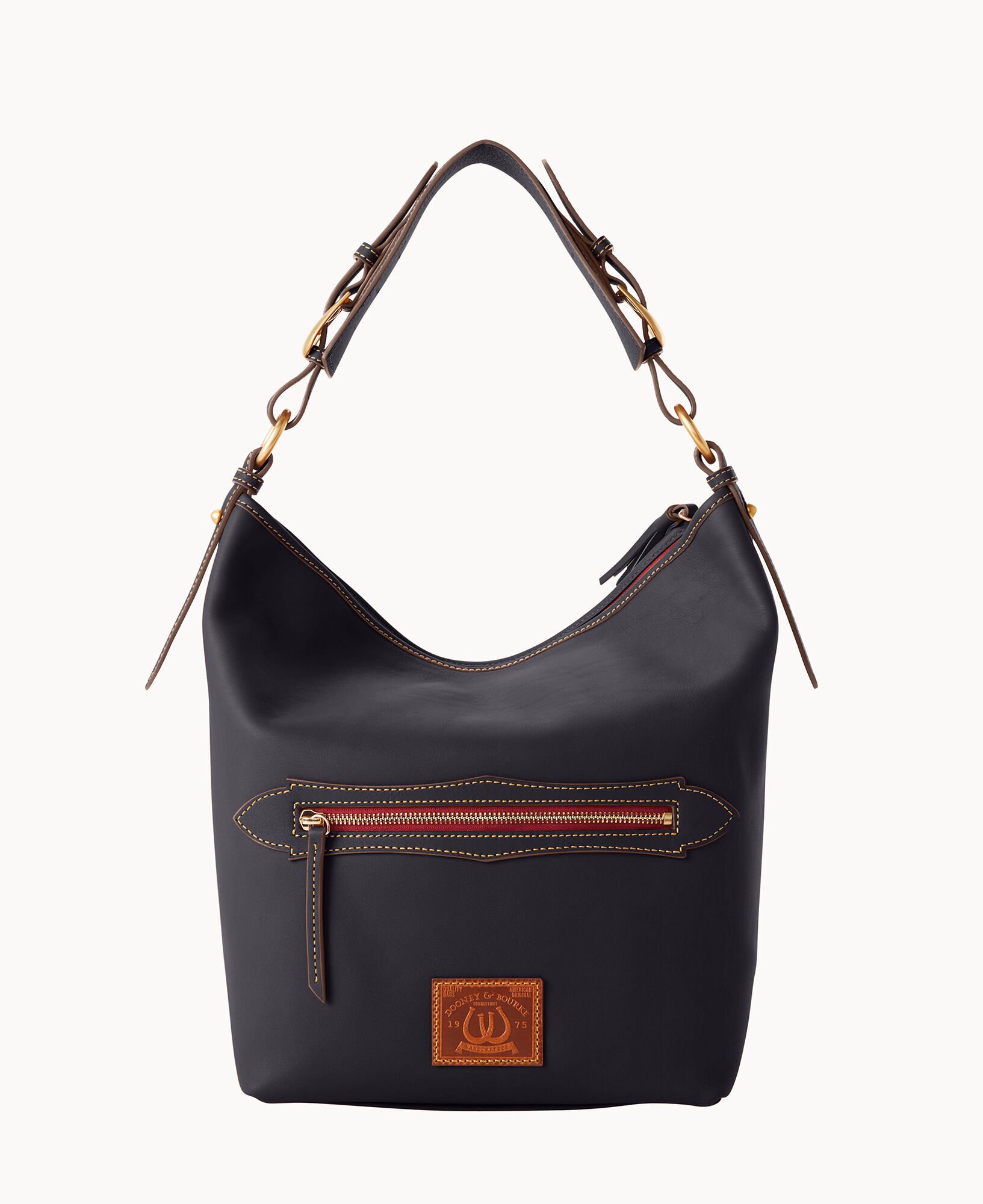 Dooney and bourke black hobo new arrivals