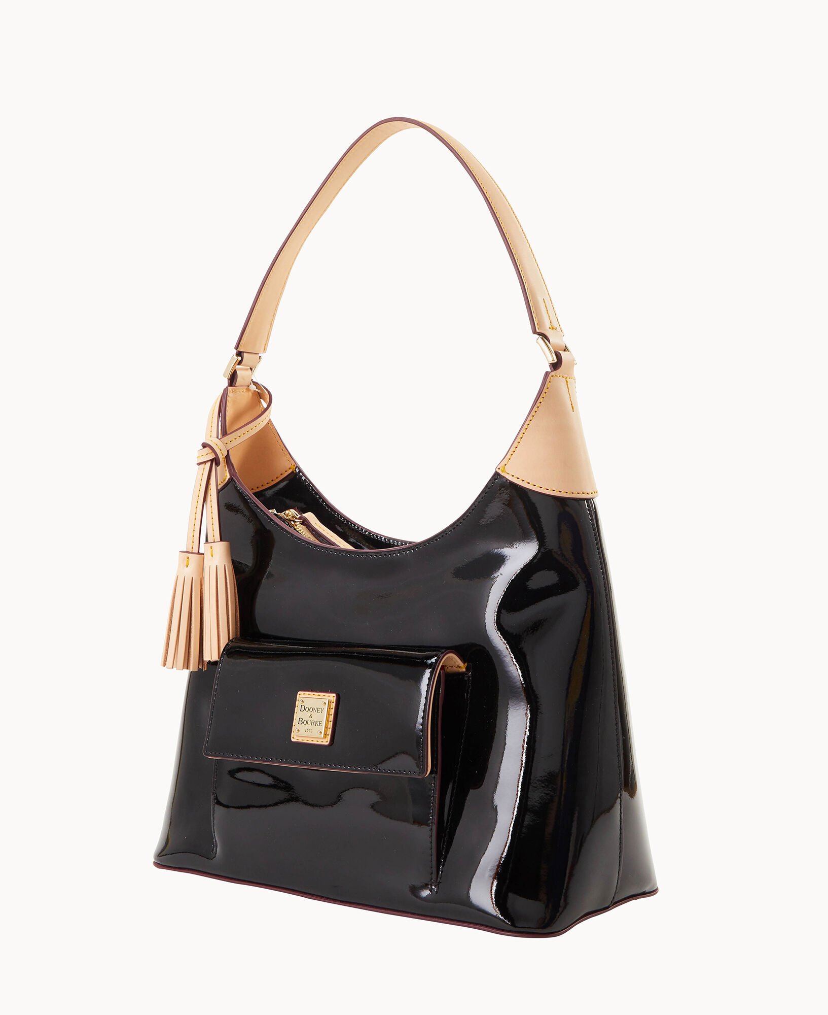 Dooney and bourke sale black patent leather purse