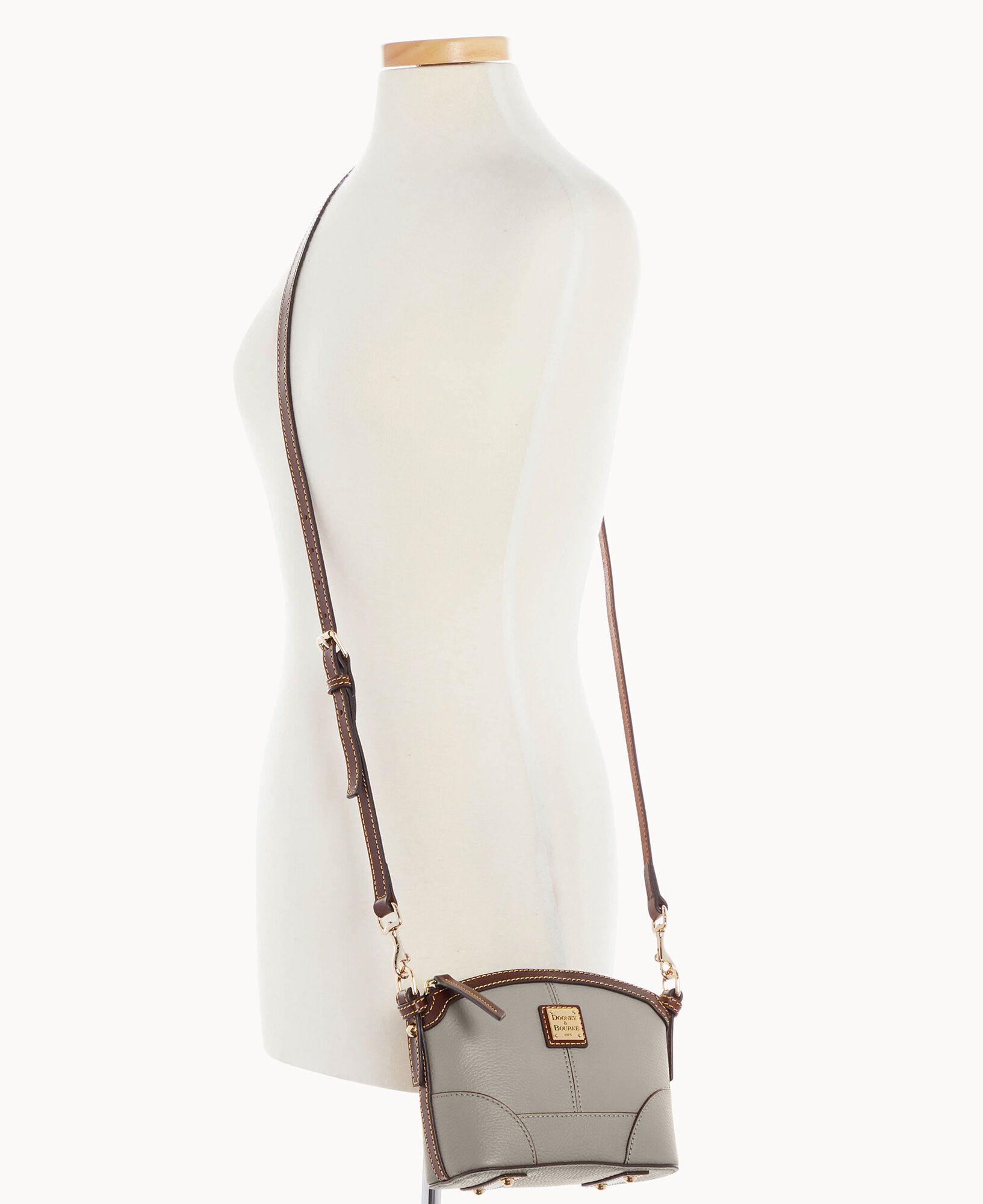 Dooney Bourke Derby Pebble Mini Domed Crossbody