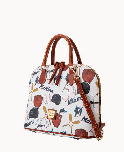 MLB Marlins Zip Zip Satchel