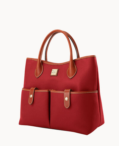 Pebble Grain Short Handle Tote