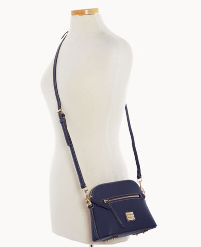 Saffiano Domed Crossbody