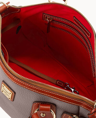 Pebble Grain Medium Mail Satchel