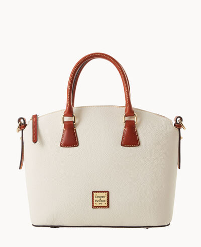 Pebble Grain Domed Satchel