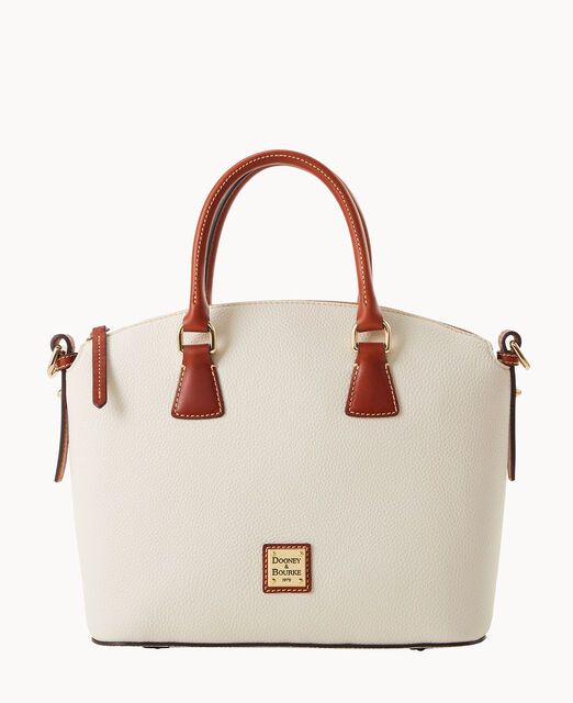 Pebble Grain Domed Satchel