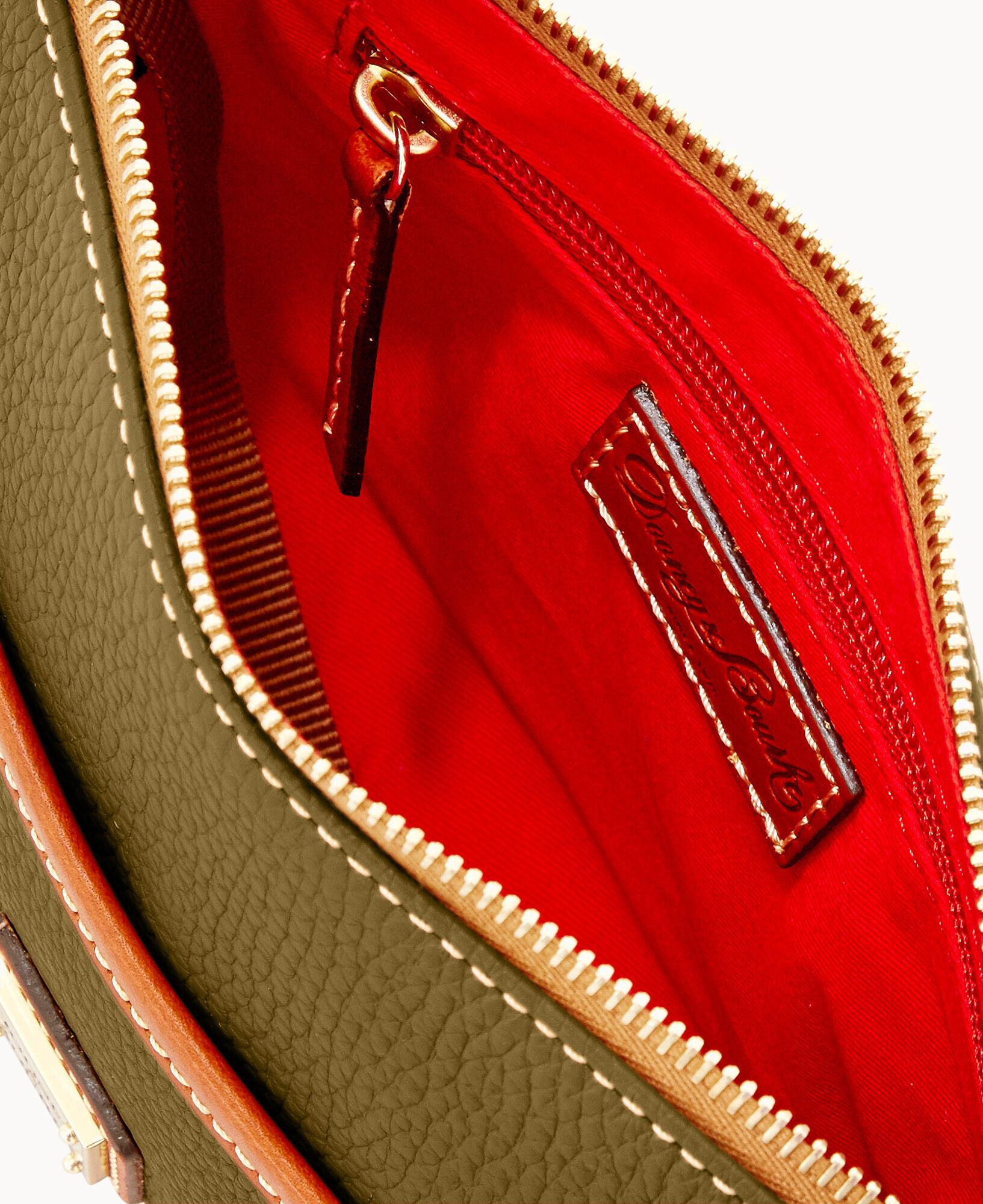 Pebble grain ginger pouchette shop