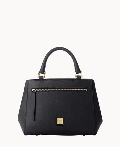 Saffiano Small Zip Satchel