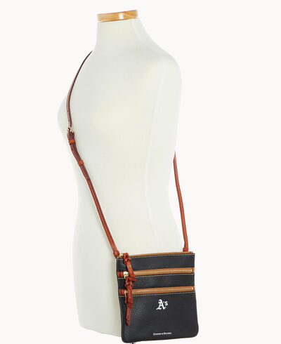 MLB Athletics N S Triple Zip Crossbody