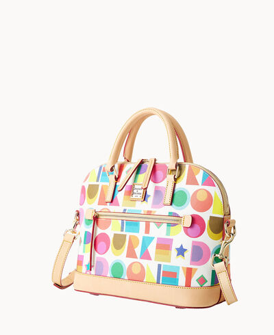 Art Deco Domed Zip Satchel