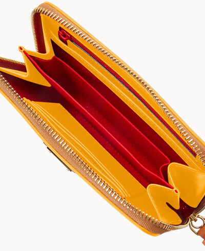 Wexford Leather Zip Around Wristlet