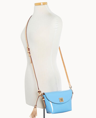 Patent Crossbody Saddle Bag
