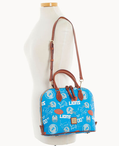 NFL Lions Zip Zip Satchel
